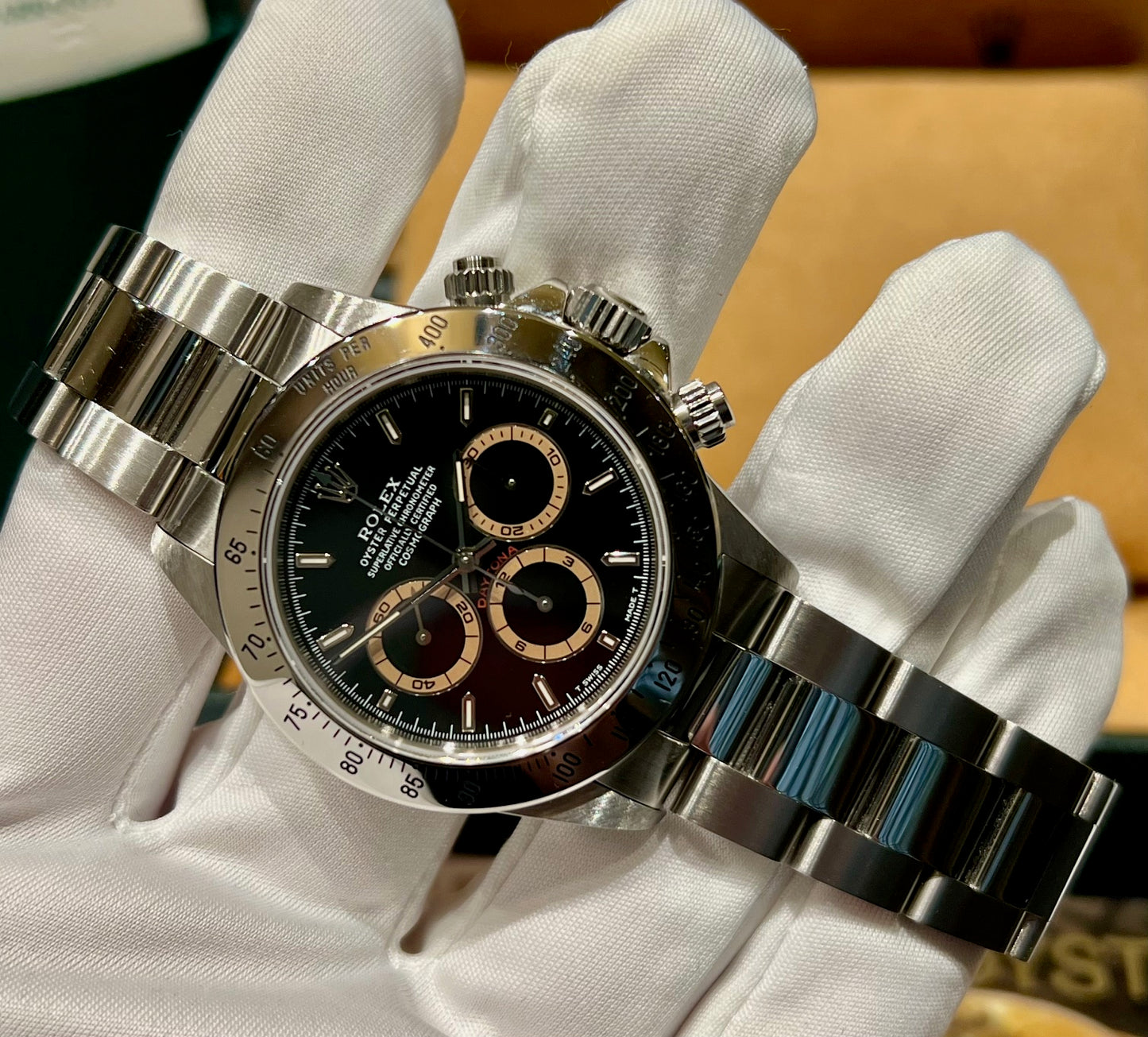 Rolex Daytona 16520 Zenith ''Patrizi'' Dial 1994 Box&Paper USA top condition