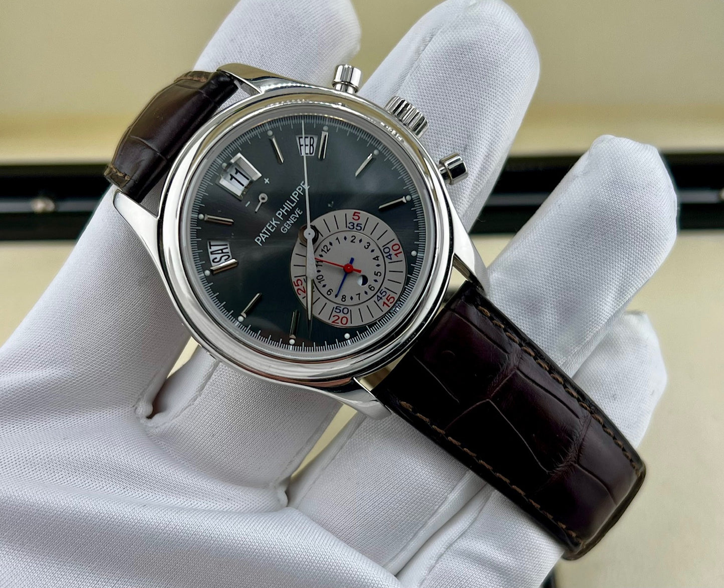 Patek Philippe Annual Calendar Chronograph 5960P 2007 Full Set Ita