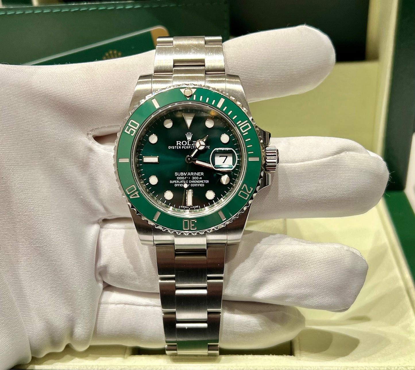 Rolex Submariner Date 116610LV ''HULK'' 2011 Full Set ITA