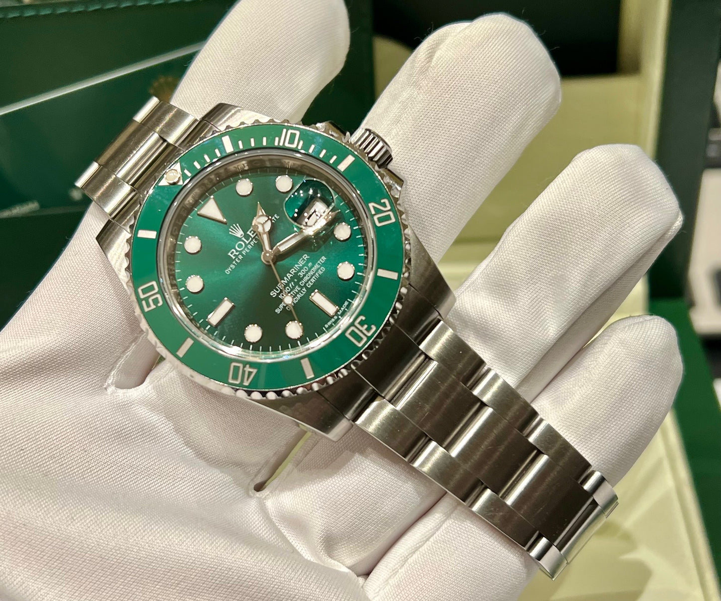 Rolex Submariner Date 116610LV ''HULK'' 2011 Full Set ITA