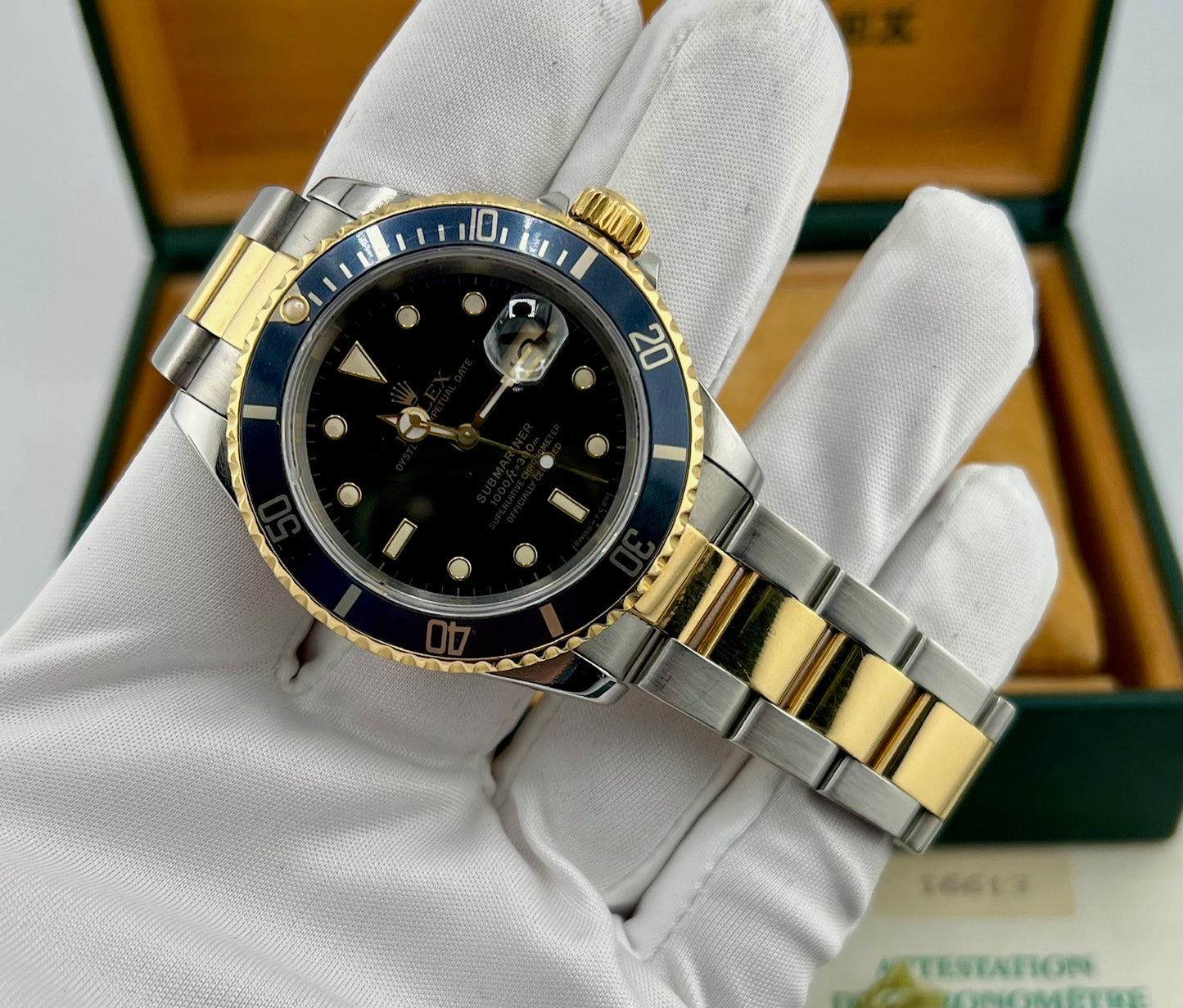 Rolex Submariner Date 16613 Black Dial 1992 full set