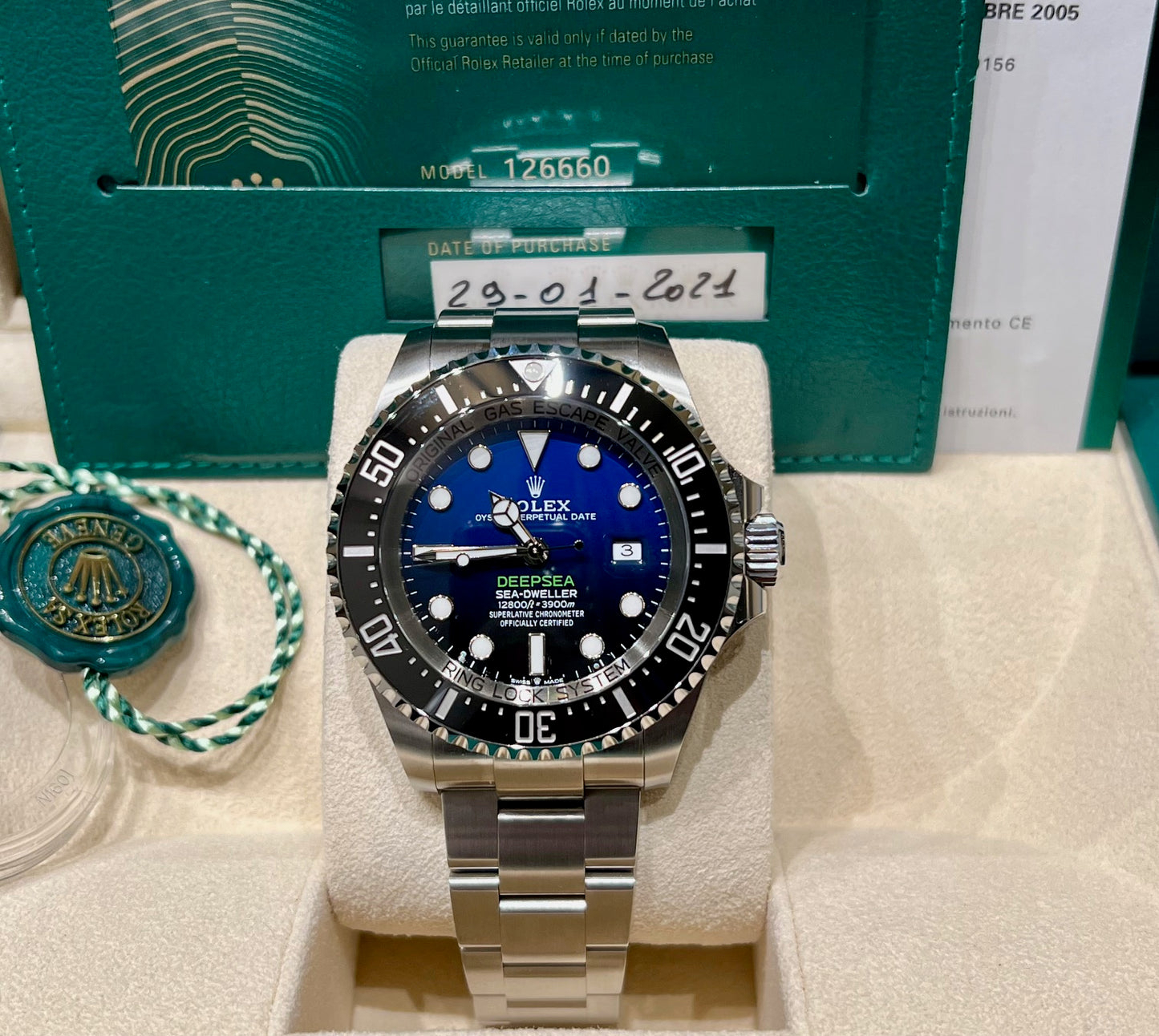 Rolex Sea-Dweller Deepsea Cameron 126660 2021 NEW pastial stickers