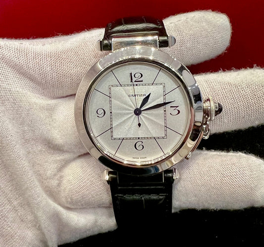Cartier Pasha W3019851 Palladium 42mm white gold limited 99 pz
