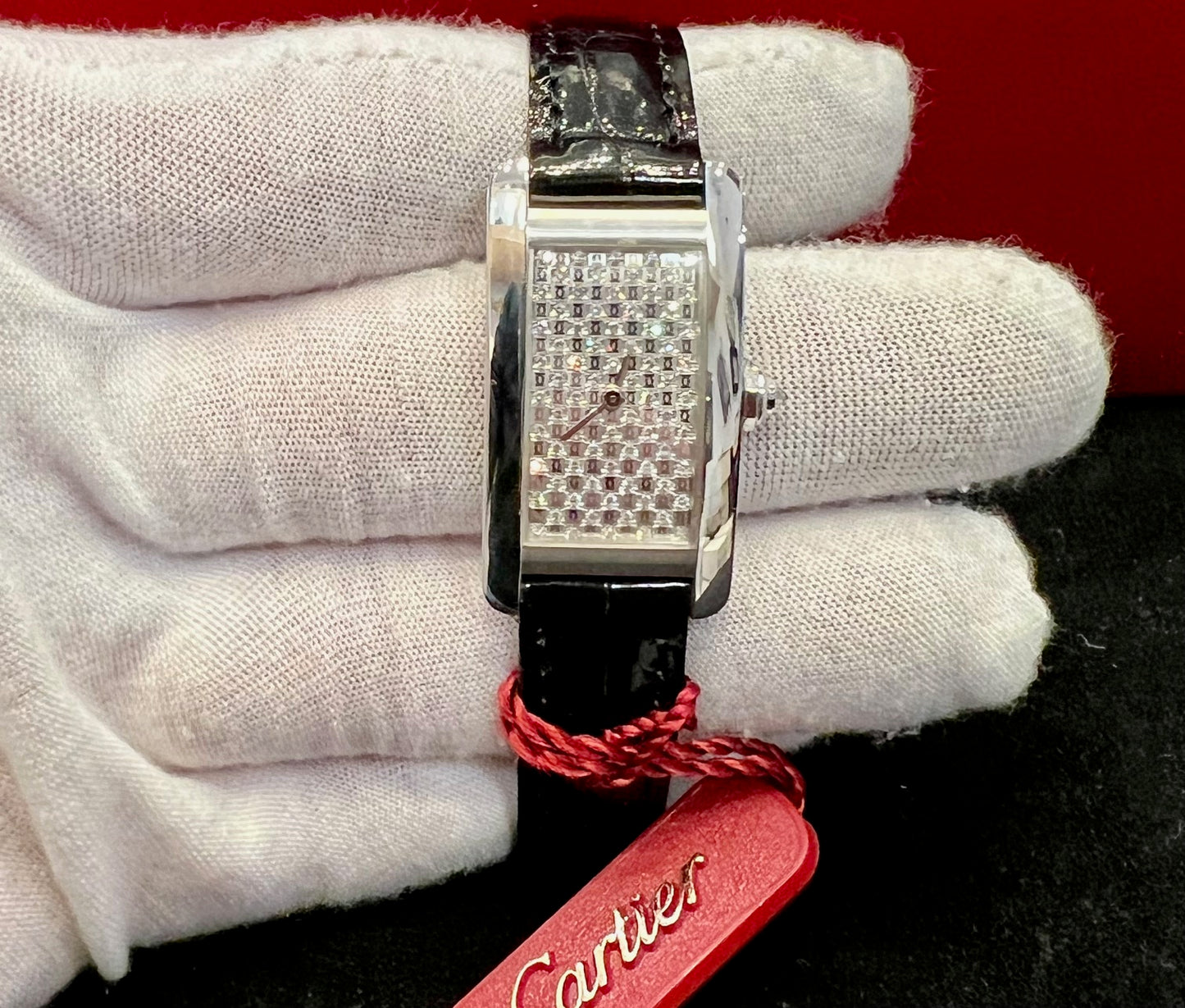 Cartier Tank Americaine 2489 NOS NEW white gold
