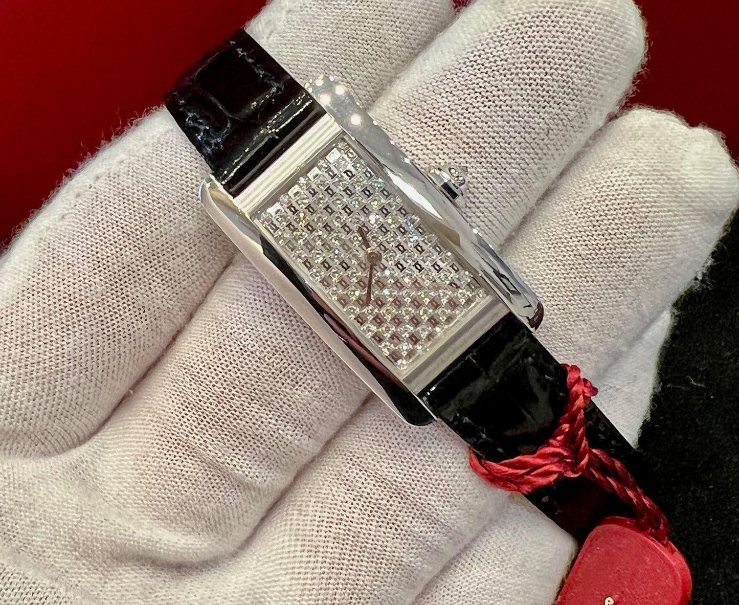 Cartier Tank Americaine 2489 NOS NEW white gold