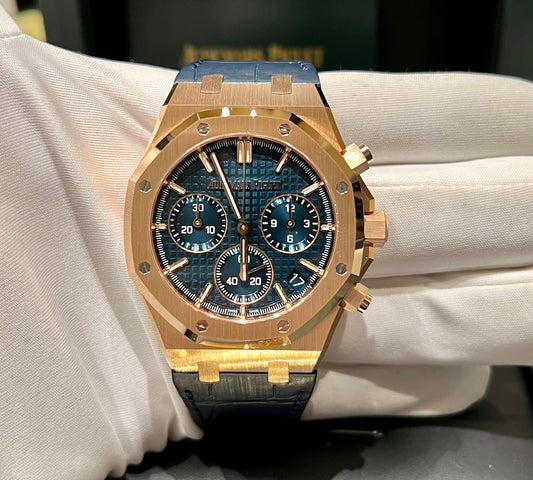 Audemars Piguet Royal Oak Chronograph 26240OR NEW 2025 41mm Blue Dial