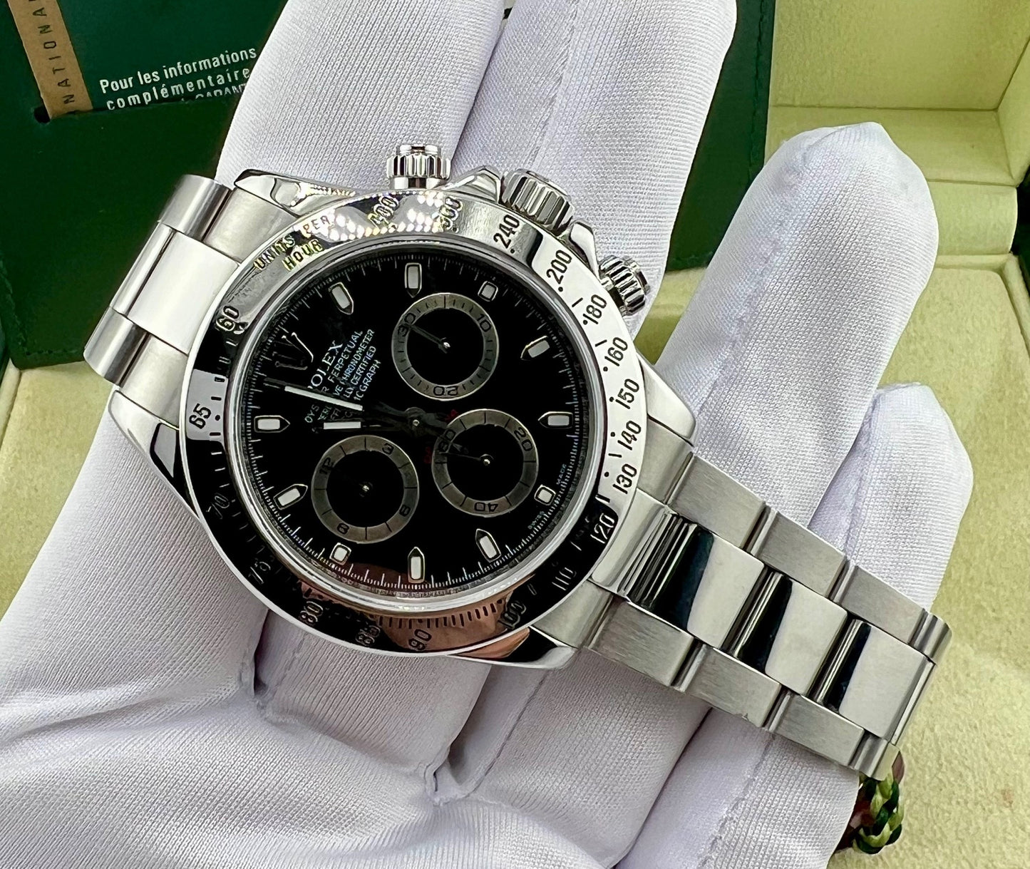 Rolex Daytona 116520 RRR Black Dial 2007 (Japan) Box&Paper