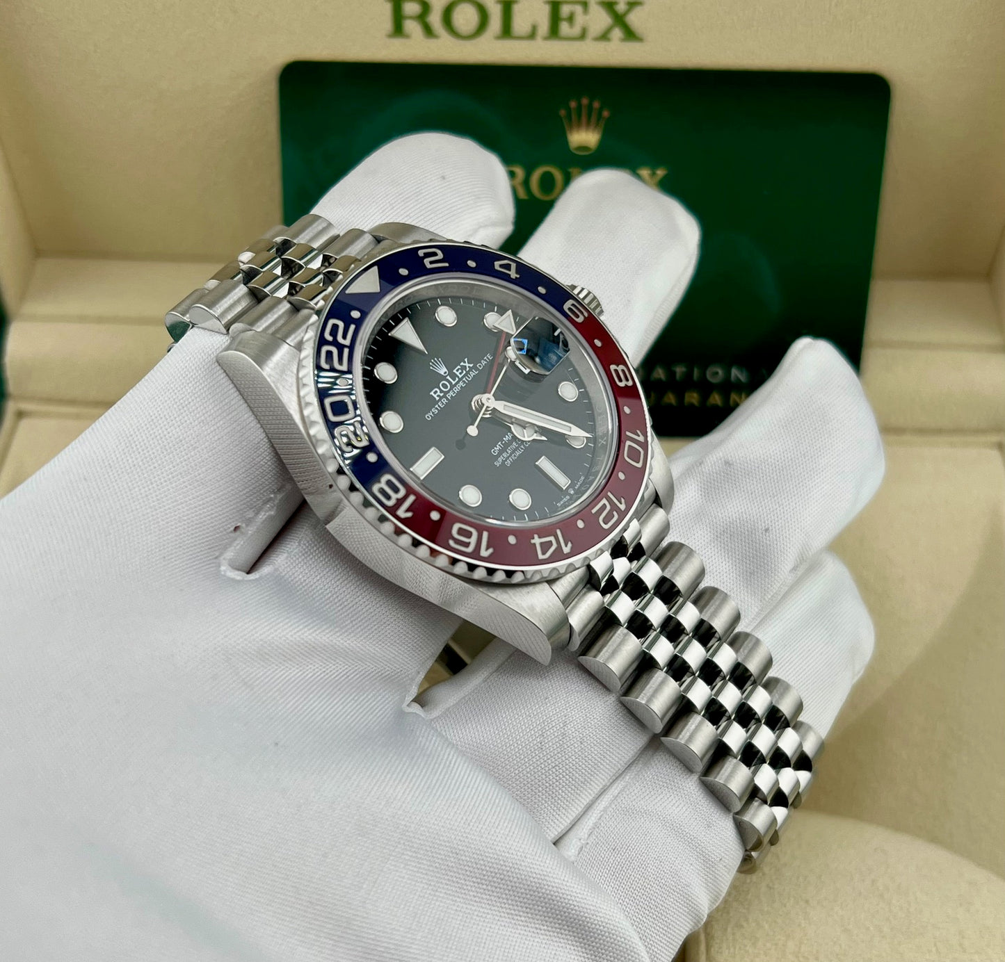 Rolex GMT-Master II ''Pepsi'' 126710BLRO Jubilèe 2020 New Card