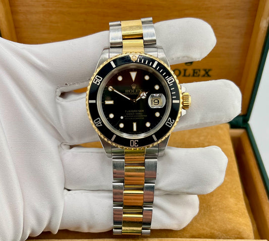 Rolex Submariner Date 16613 Black Dial 1990 Full Set