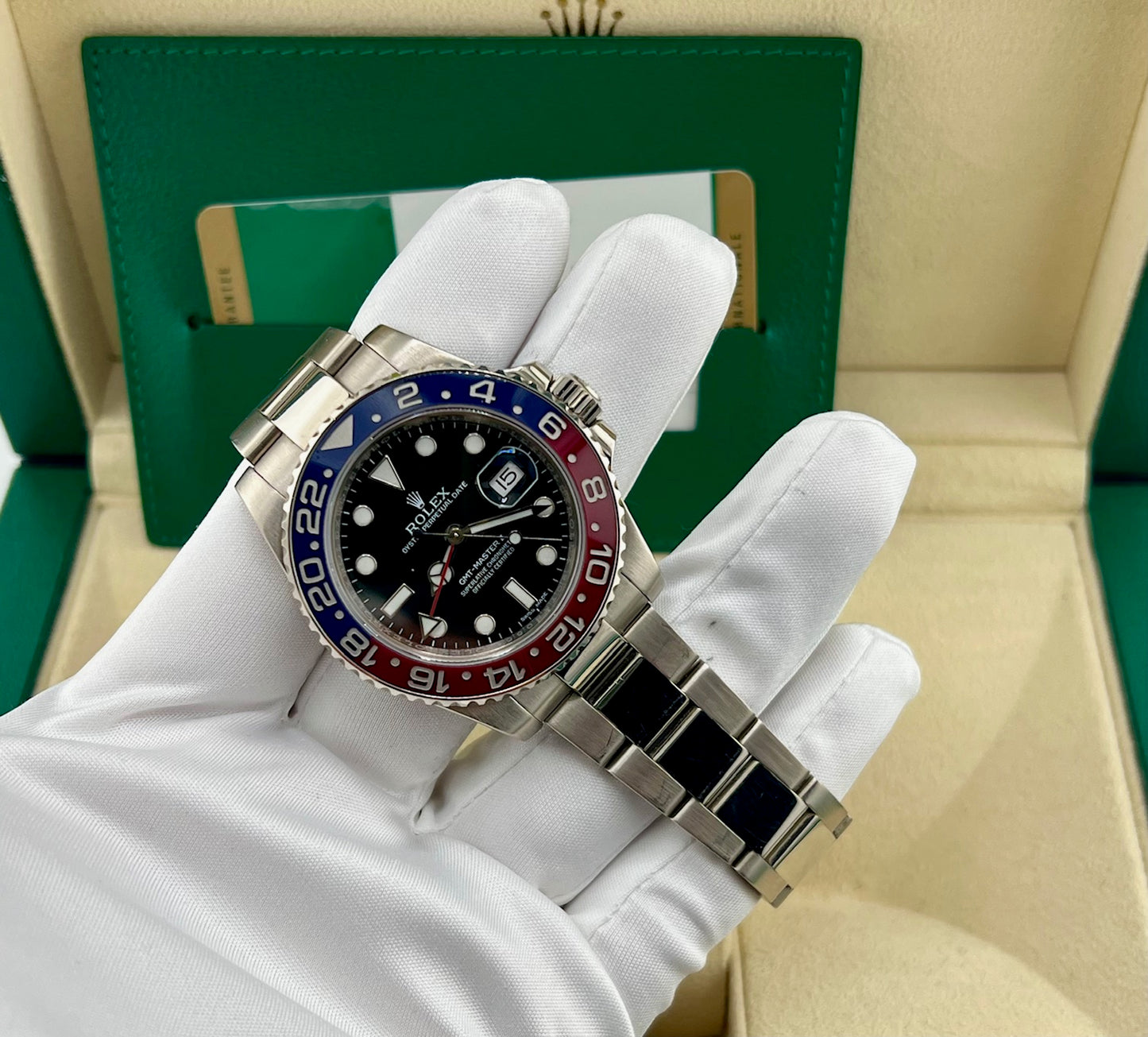 Rolex GMT-Master II 116719BLRO White Gold 2015