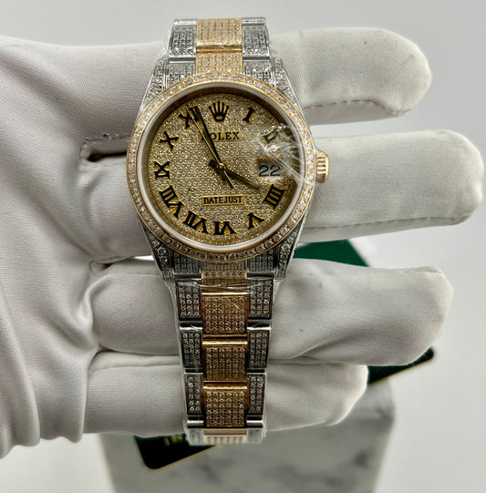 Rolex Datejust 126233 full pavè diamond custom 2025 36mm