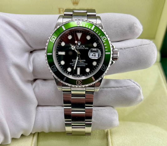 Rolex Submariner "Kermit" 16610LV 2005 Box&paper