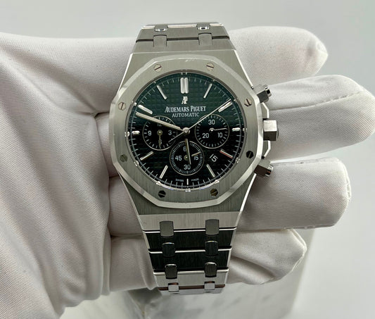 Audemars Piguet Royal Oak Chronograph 26320ST Black Dial Service AP 2021 No Box No Paper