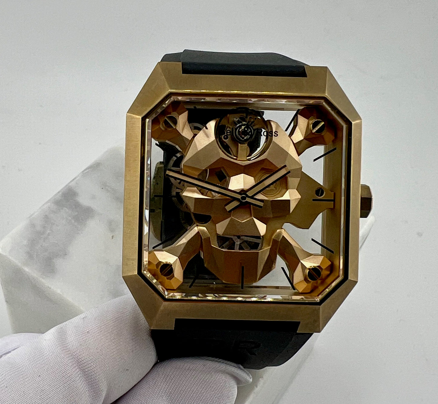 Bell & Ross Cyber Skull Br 01 Limited Edition BR01-CSK-BR/SRB 45X52mm only watch