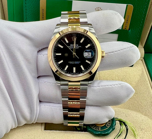 Rolex Datejust 41mm 126303 Black Dial Oyster 2020 ITA