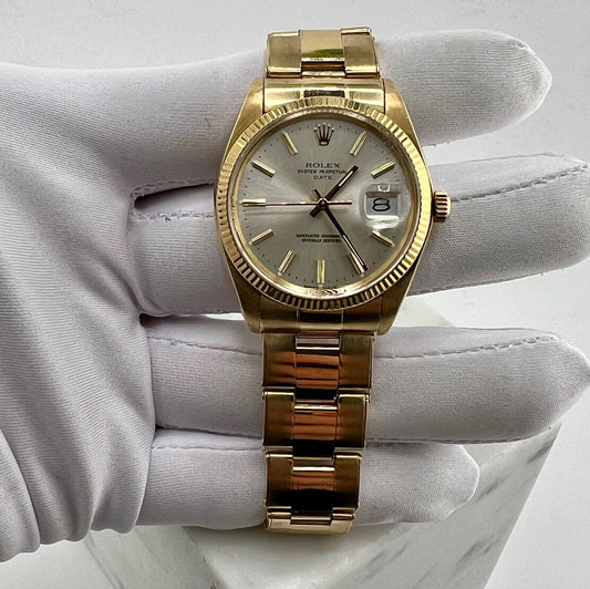 Rolex Oyster Perpetual Date 1503/8 34mm Silver Dial 1977