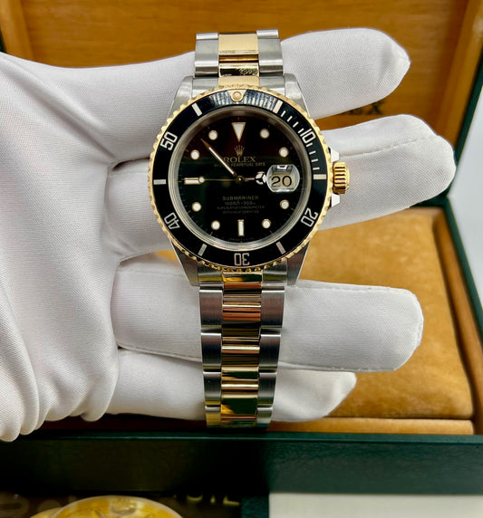 Rolex Submariner Date 16613 Black Dial 1990 Full Set