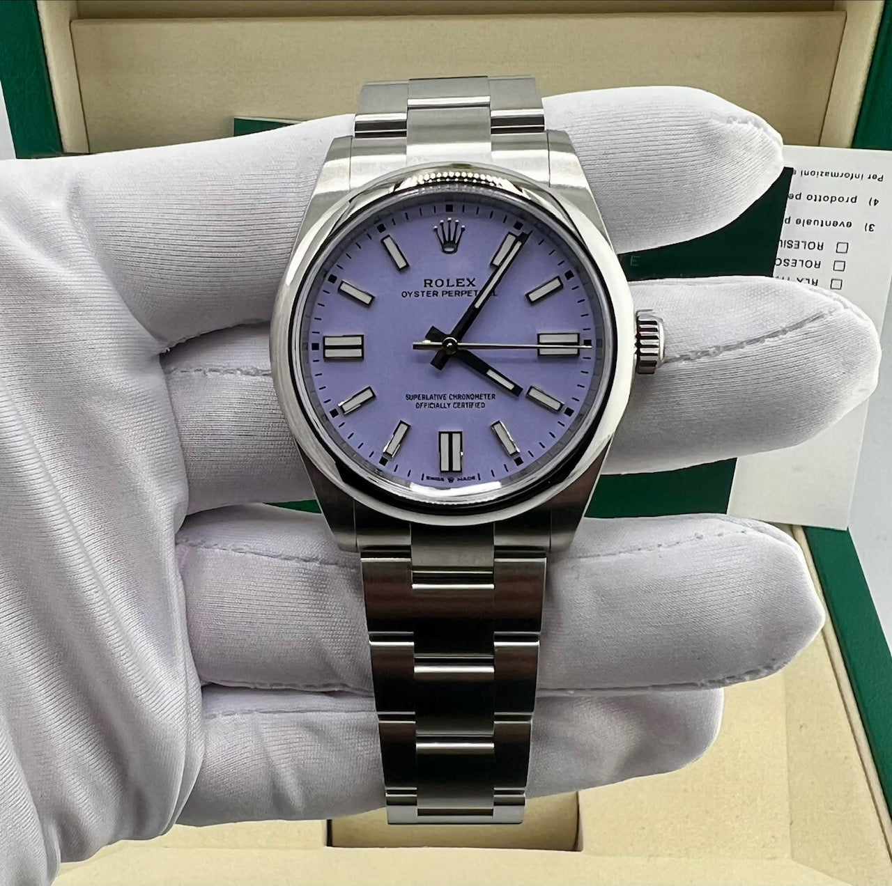 Rolex Oyster Perpetual 36mm 126000 Lavanda 2025 NEW
