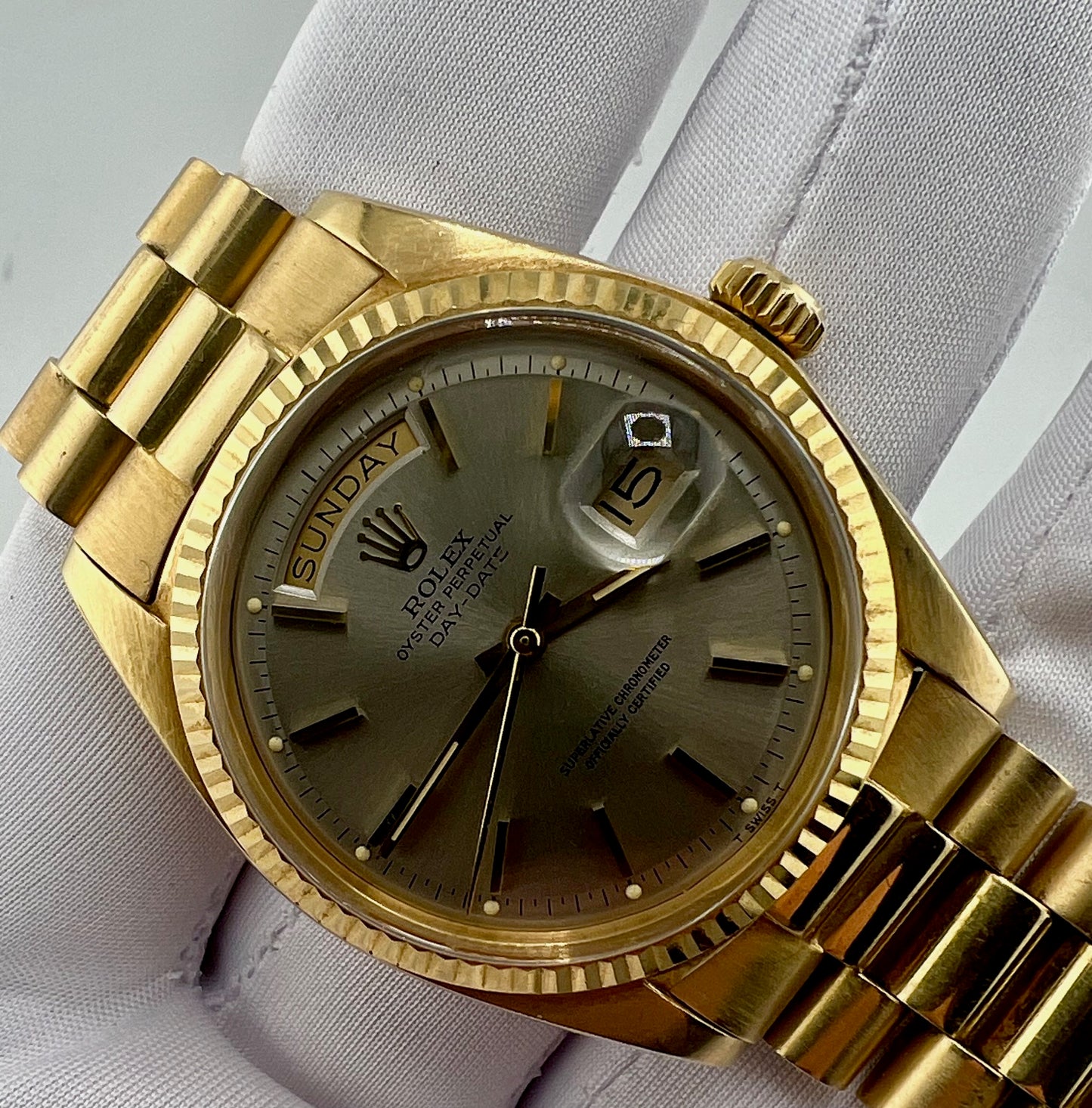 Rolex Day-Date 36mm 18038 Silver Dial 1975 No Paper Rolex President