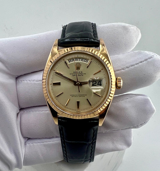 Rolex Day-Date 36mm 1803 rose gold Champagne Dial 1961 only watch
