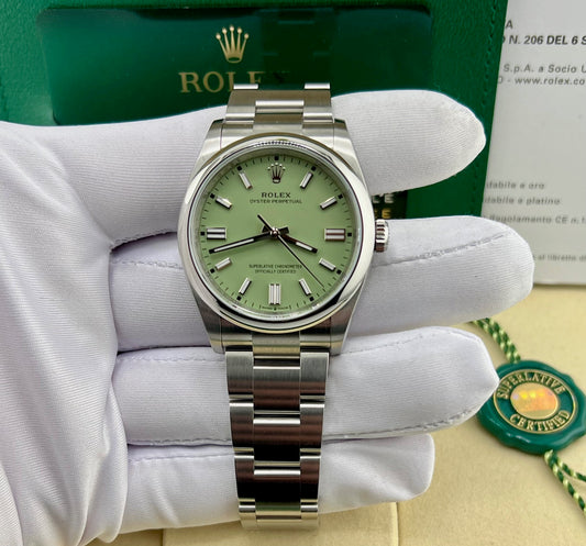 Rolex Oyster Perpetual 36mm 126000 Pistacchio Dial 2026 NEW