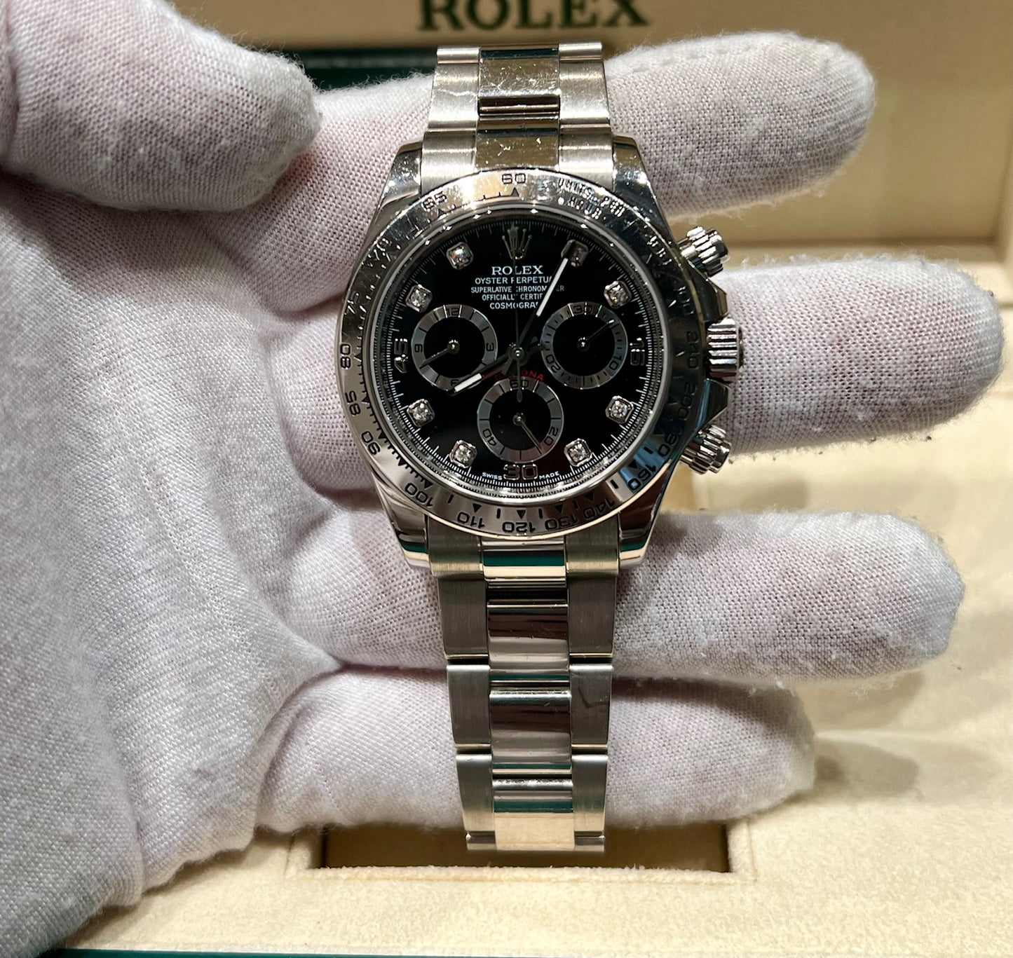 Rolex Daytona 116509 Black Diamond index 2015