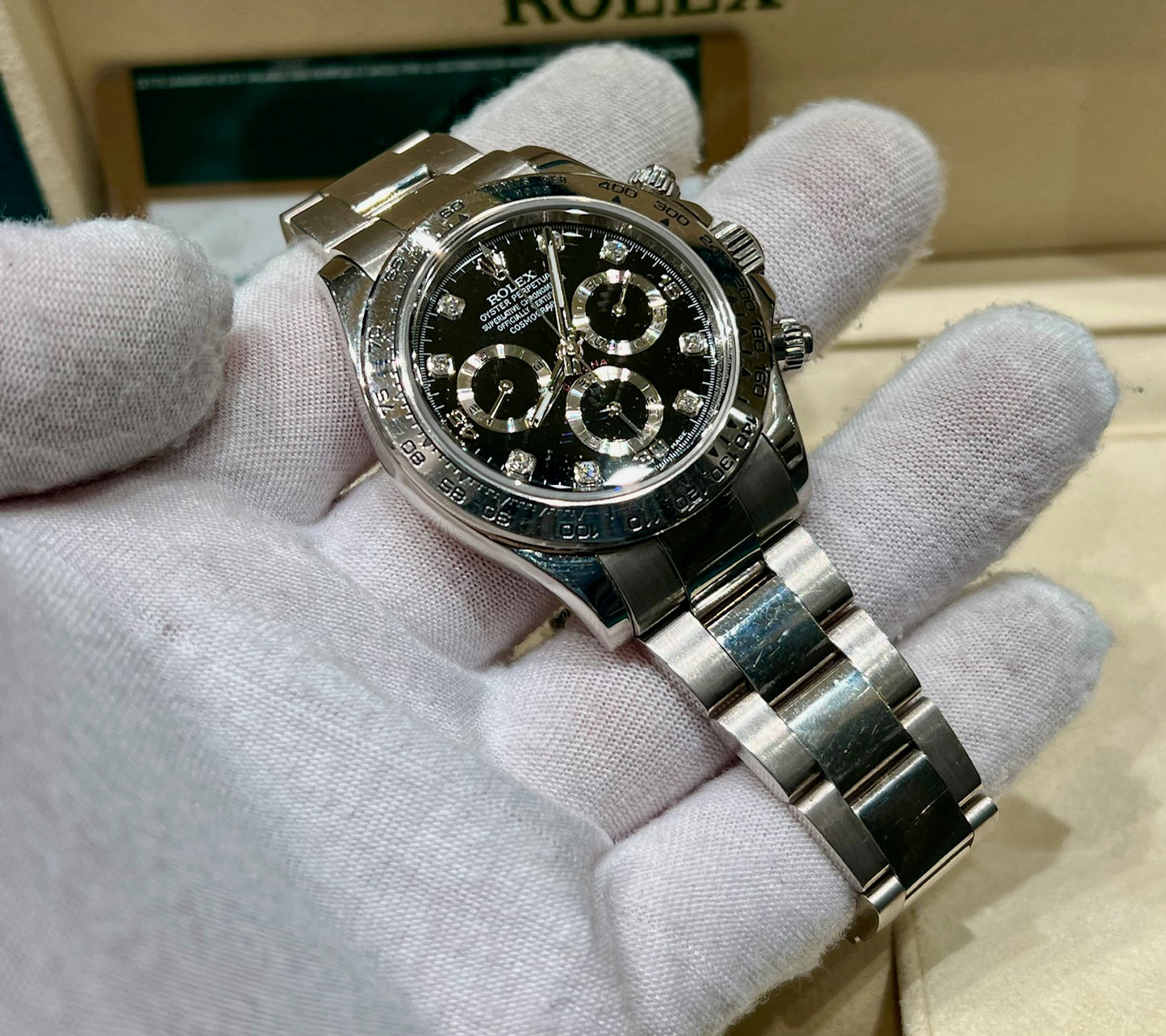 Rolex Daytona 116509 Black Diamond index 2015