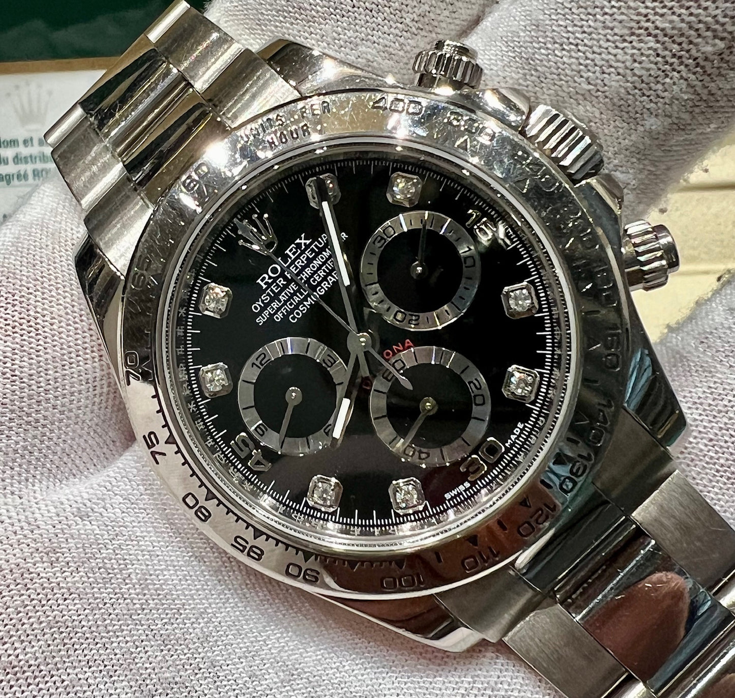 Rolex Daytona 116509 Black Diamond index 2015