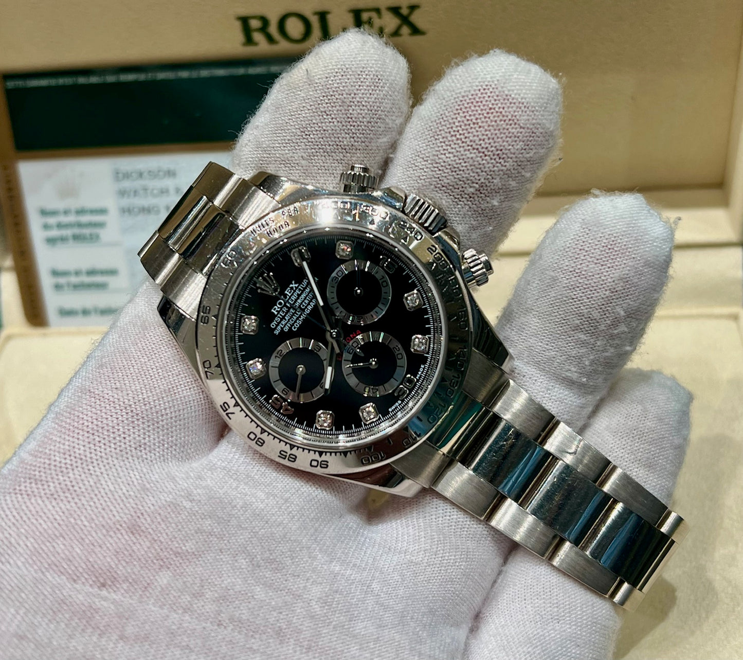 Rolex Daytona 116509 Black Diamond index 2015