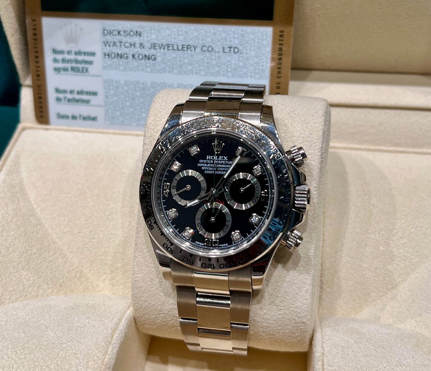 Rolex Daytona 116509 Black Diamond index 2015