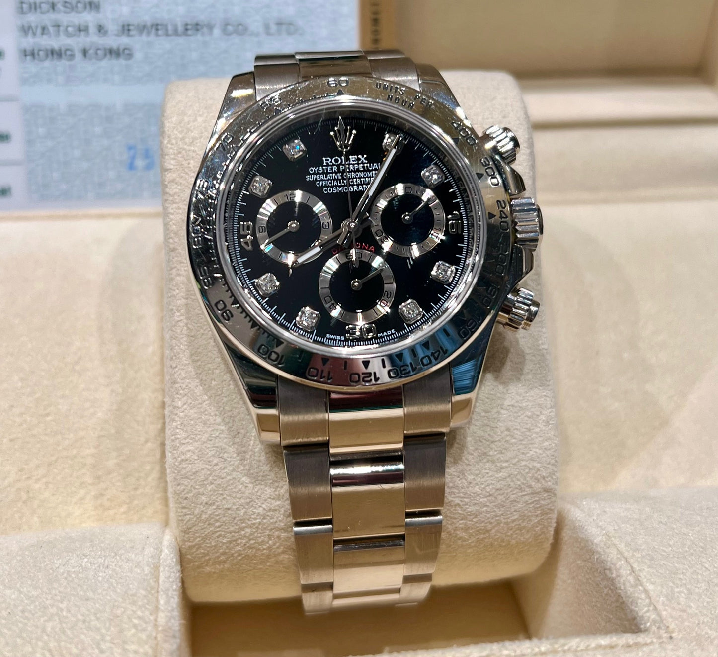 Rolex Daytona 116509 Black Diamond index 2015