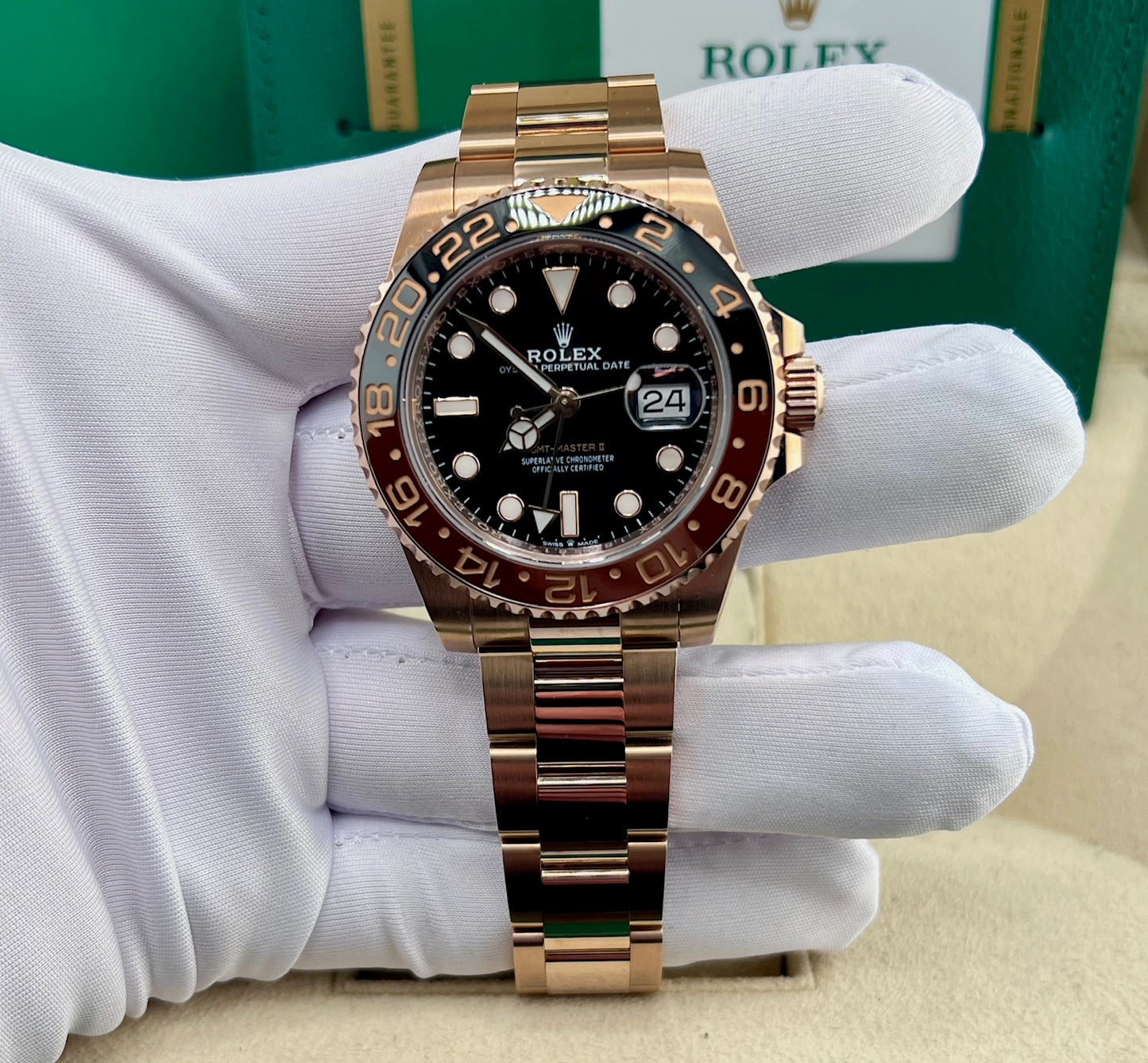 Rolex GMT-Master II 126715CHNR Everose 2020 Ita Full Set