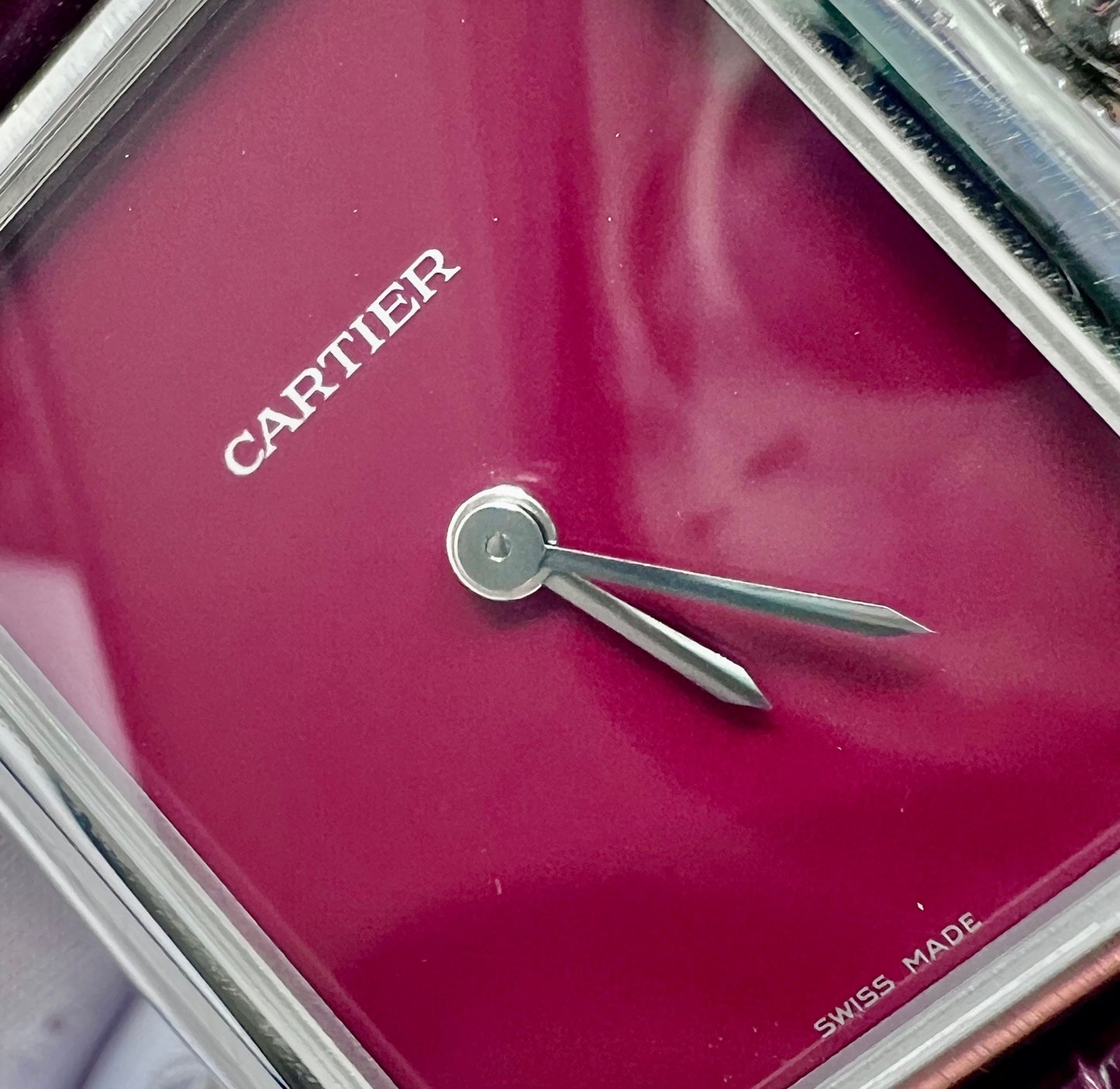 Cartier Tank Must De WSTA0054 Bordeaux Dial 2022 33.7X25.5mm