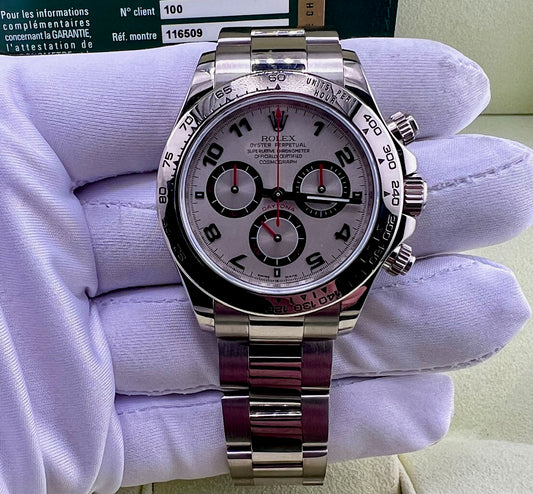 Rolex Daytona 116509 Silver Racing Dial Box&Paper 2007