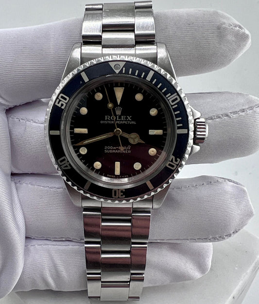 Rolex Submariner 5513 Gilt 1964 , Bracciale Successivo (1988) Dial Ritriziato
