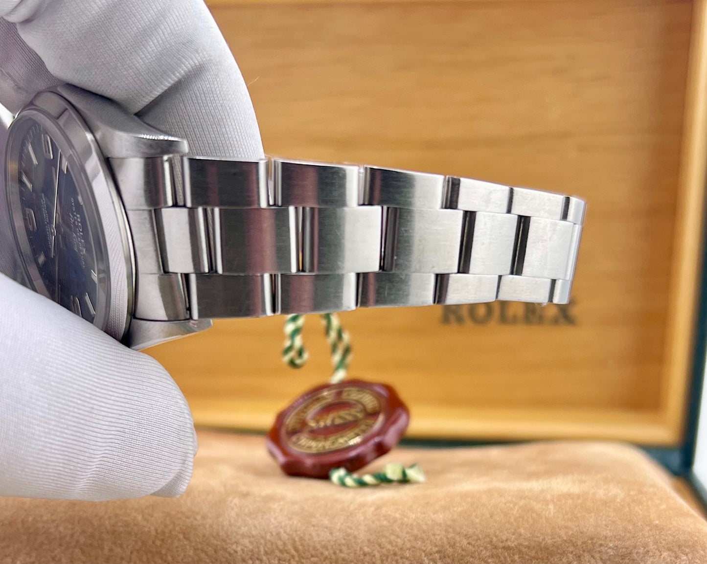 Rolex Air-King 14000 34mm Blue Dial Full Set ITA Service 2023 Rolex