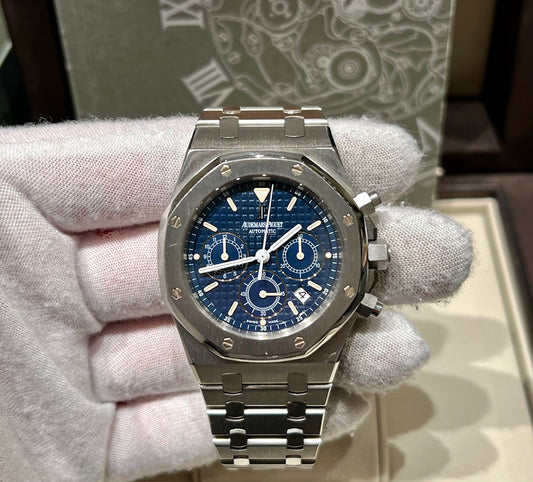 Audemars Piguet Royal Oak Chronograph 25860ST Blu Cosmos Dial full set 2004