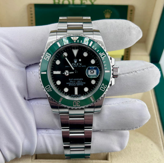Rolex Submariner Date 40mm 116610LV ''HULK'' 2011 Box&Warranty (Germany)