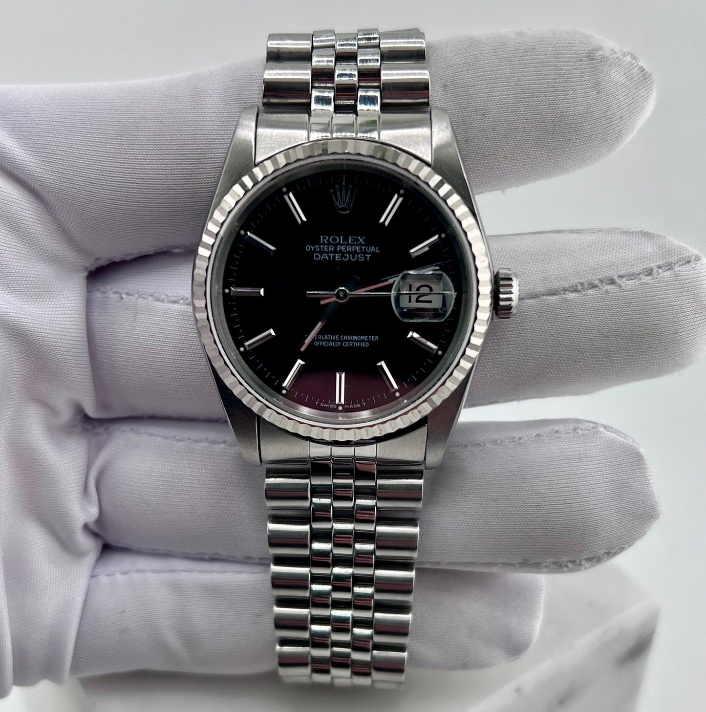 Rolex Datejust 36mm 16234 Black Dial Jubilèe 1988 only watch