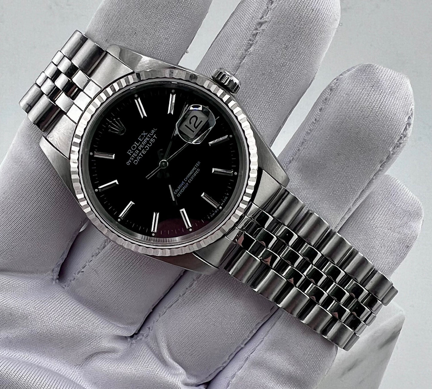 Rolex Datejust 36mm 16234 Black Dial Jubilèe 1988 only watch