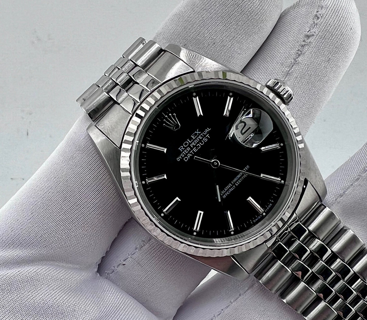 Rolex Datejust 36mm 16234 Black Dial Jubilèe 1988 only watch