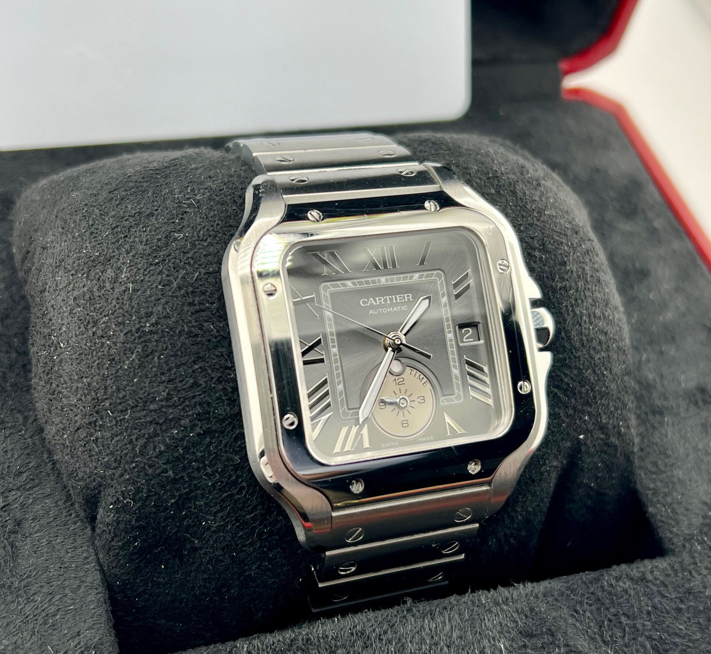 Cartier Santos De Cartier Dual Time WSSA0076 Grey 2025