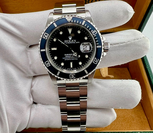 Rolex Submariner Date 16610 U Serial 1998 Ghost Bezel