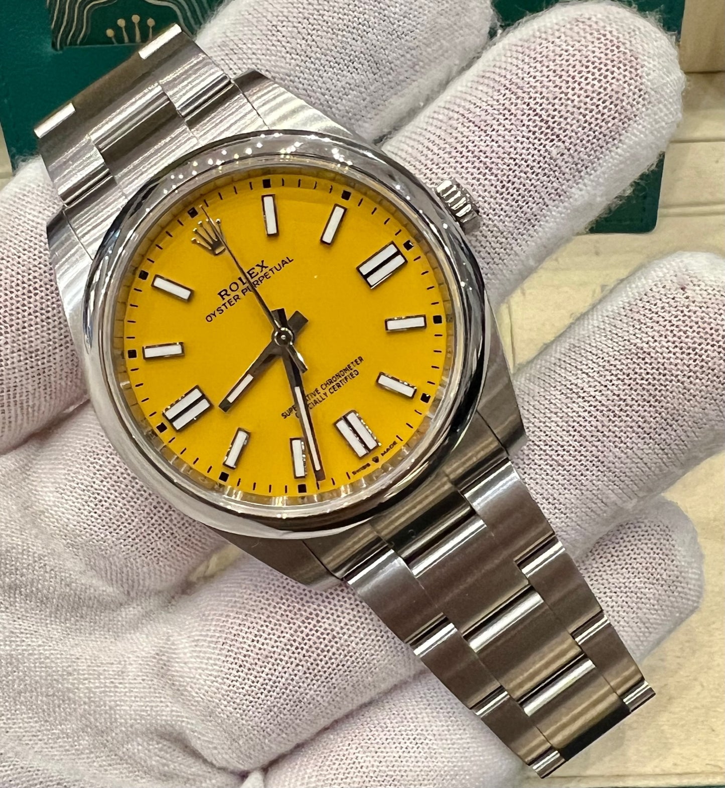 Rolex Oyster Perpetual 41mm 124300 Yellow 2021 NEW