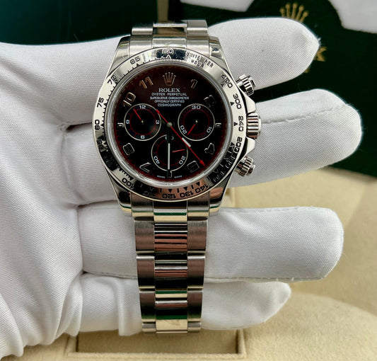 Rolex Daytona 116509 Racing Dial White Gold 2005 11 1/2 Links