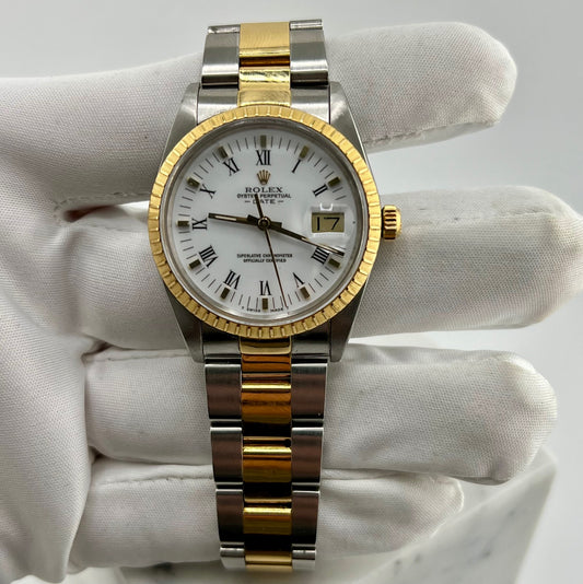 Rolex Oyster Perpetual Date 34mm 15053 Plexy 1987