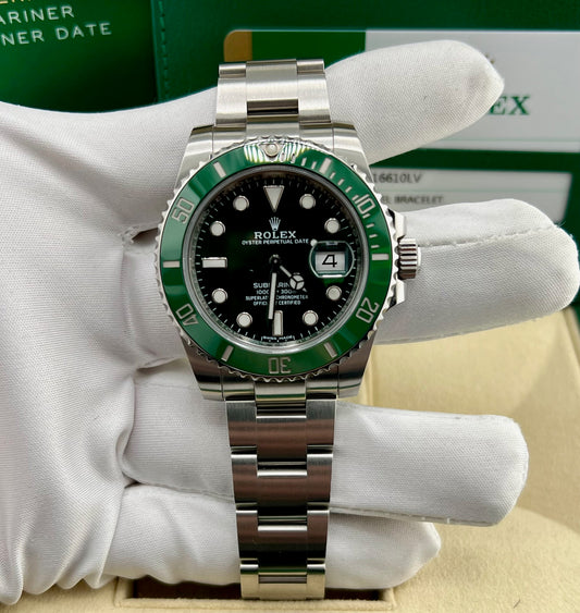 Rolex Submariner Date ''Hulk'' 116610LV 2019 Full Set ITA
