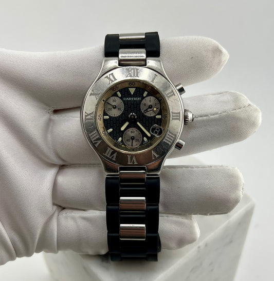 Cartier 21 Chronoscaph 2424 No paper 38mm Quartz