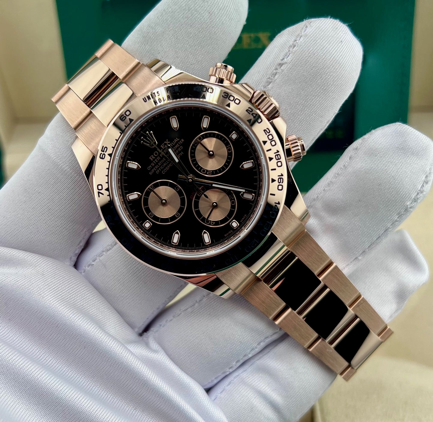 Rolex Daytona 116505 Everose Black Dial 2020 New Card Like new