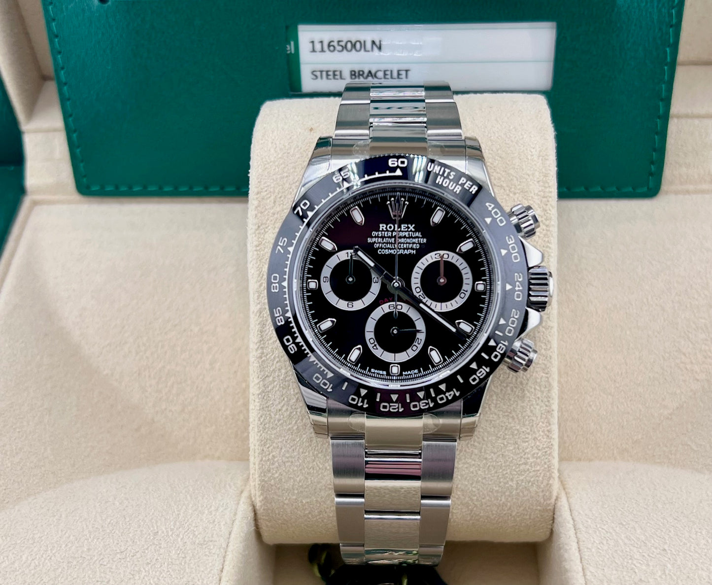 Rolex Daytona 116500LN Full Stickers 2016 Ita Black Dial
